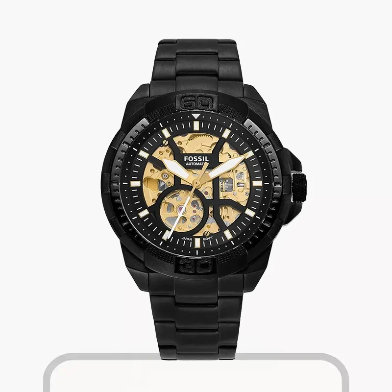 Fossil Bronsion Automatic Black Stainless Steel Men's Watch- ME3217